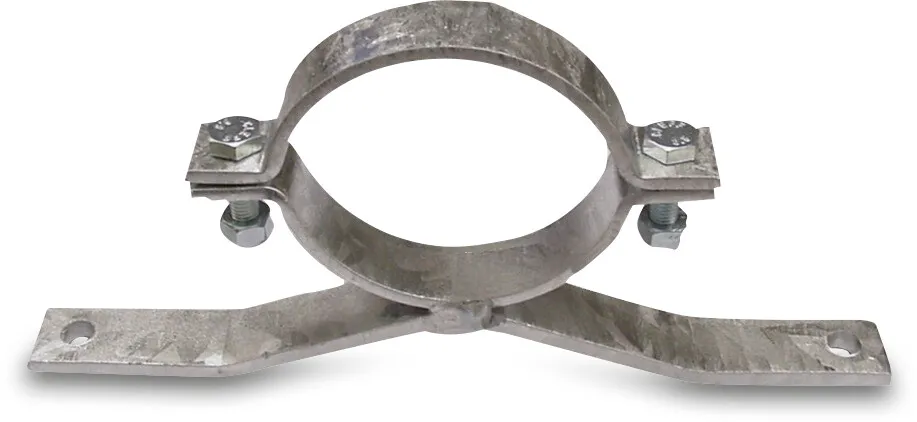 Pipe clamp steel galvanised 150-160 mm