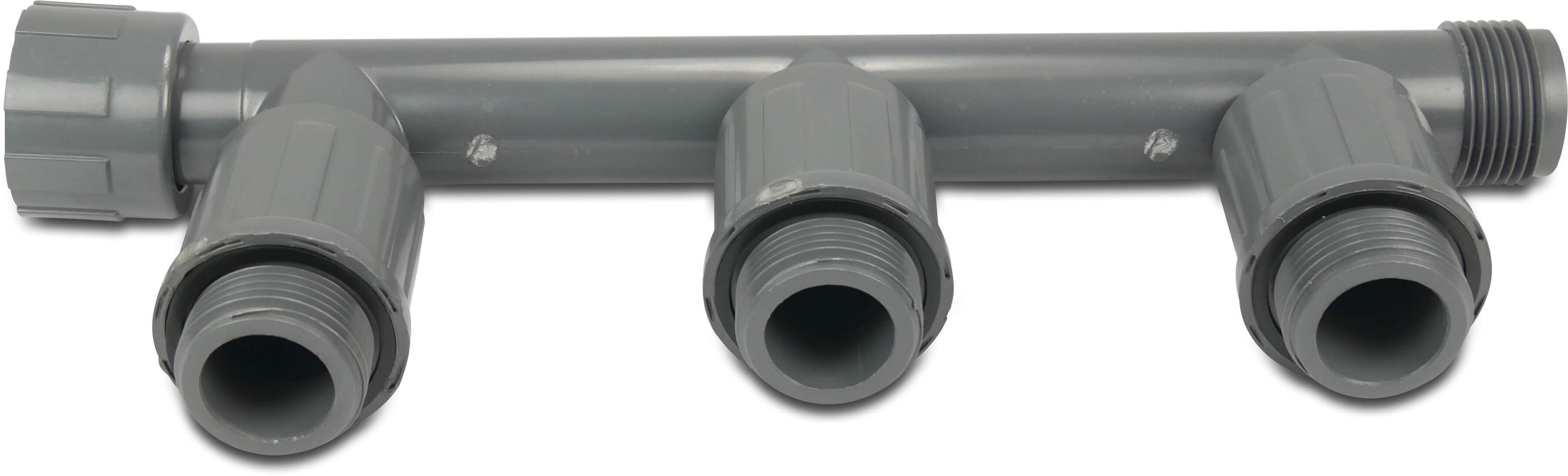 Rain Bird Manifold PVC 1" female threaded nut x male thread 10,5bar grey type RB1301-010 1-group