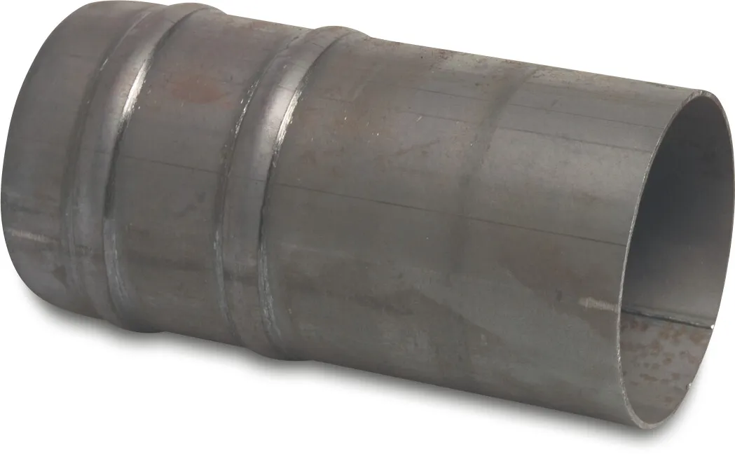 Schlauchtülle Stahl 100 mm x 104 mm x 2 mm Stumpfschweißung x Schlauchtülle Schwarz