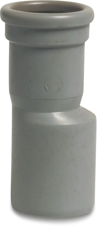 Reduzierstück exzentrisch PP 50 mm x 40 mm Stutzen x Steckmuffe Grau