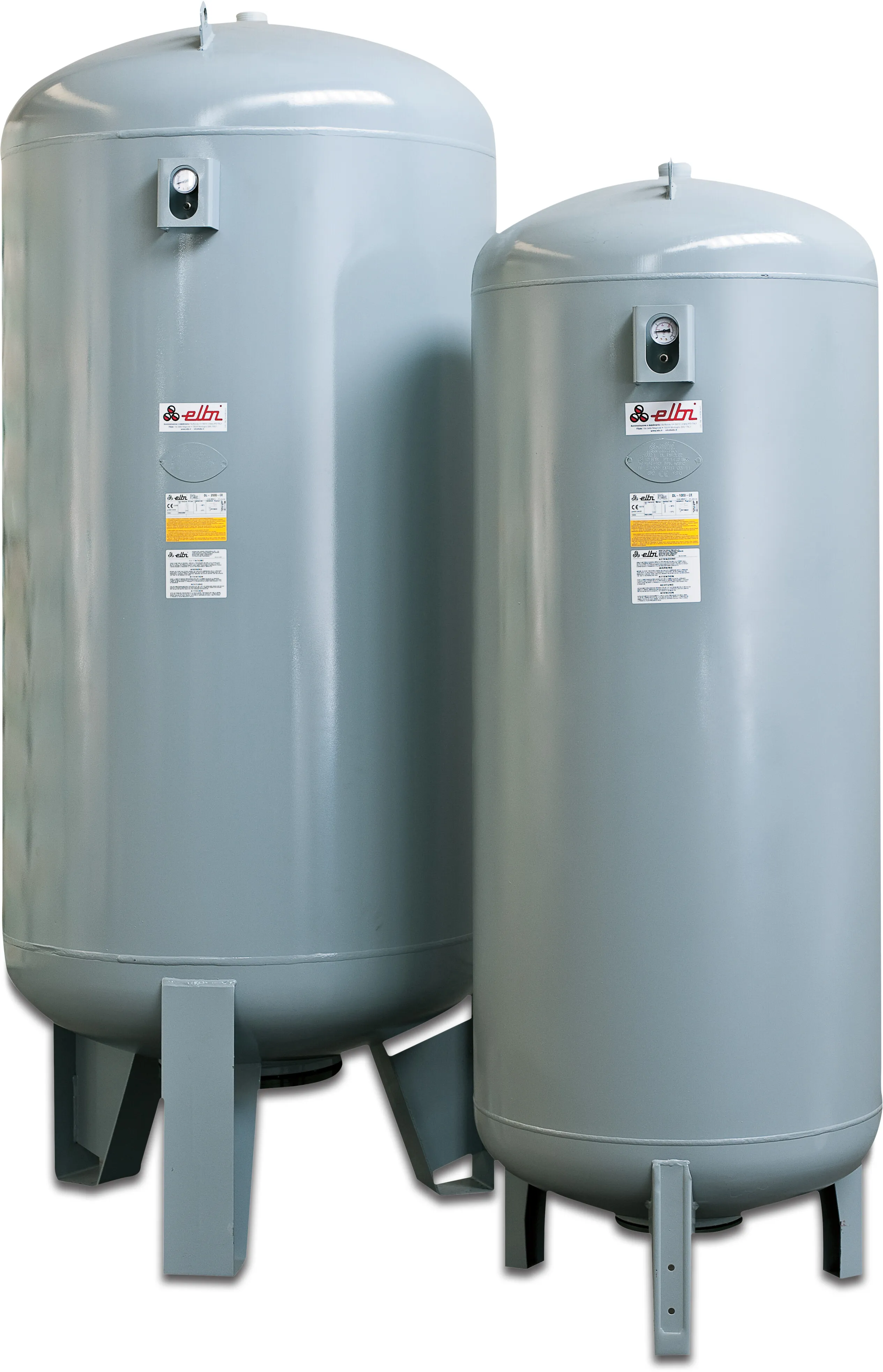 Elbi Membrane pressure tank steel powder coating 2" male thread 10bar 750ltr type vertical