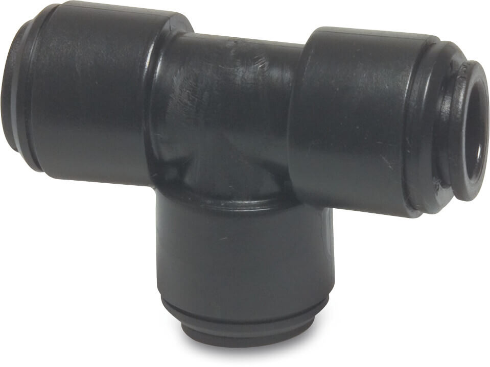 Speedfit Trójnik 90° POM 6 mm wcisk 10bar czarny typ Super