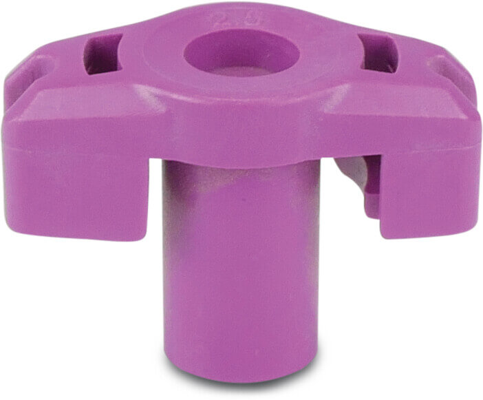NaanDan Plastmunstycke 5,0mm lila typ 233