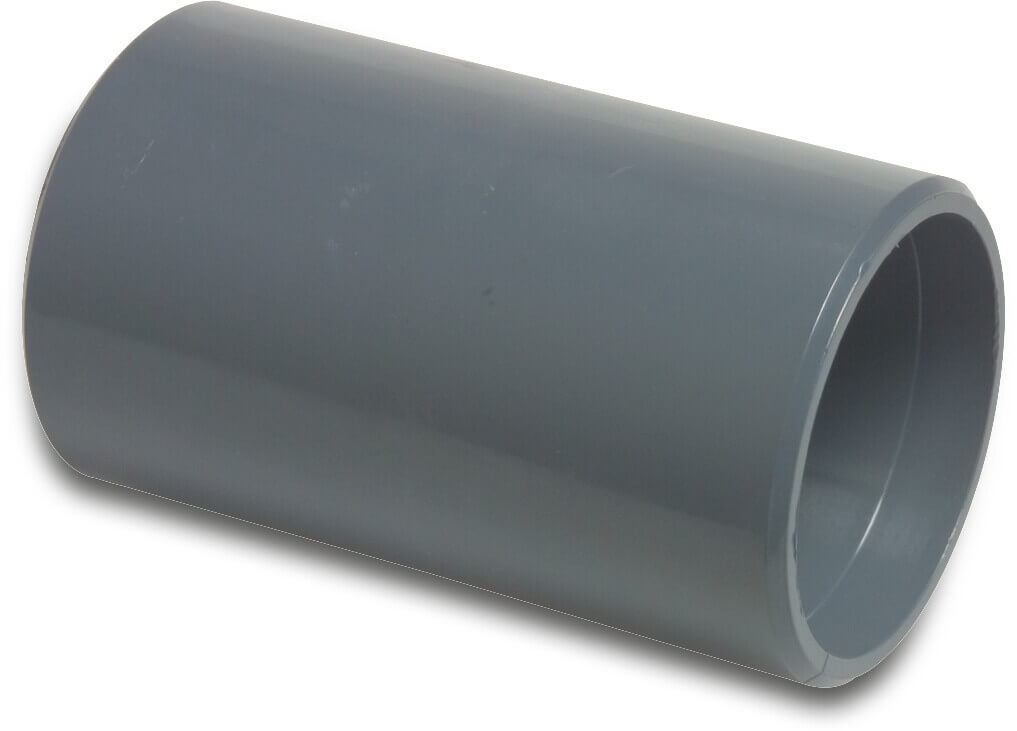 Profec Repair socket PVC-U 63 mm glue socket 10bar grey