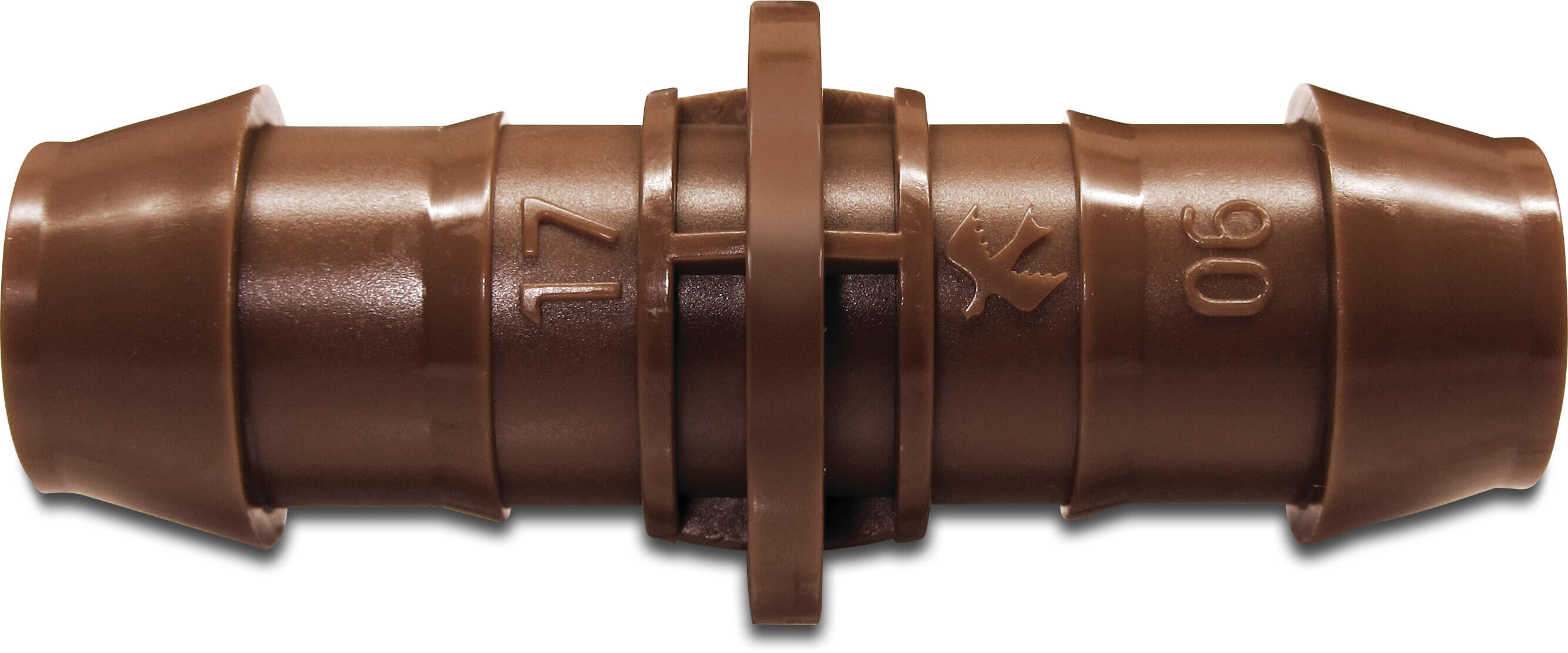 Rain Bird Schlauchverbinder Kunststoff 17 mm Tülle 3,5bar Braun Typ XFF17 P1