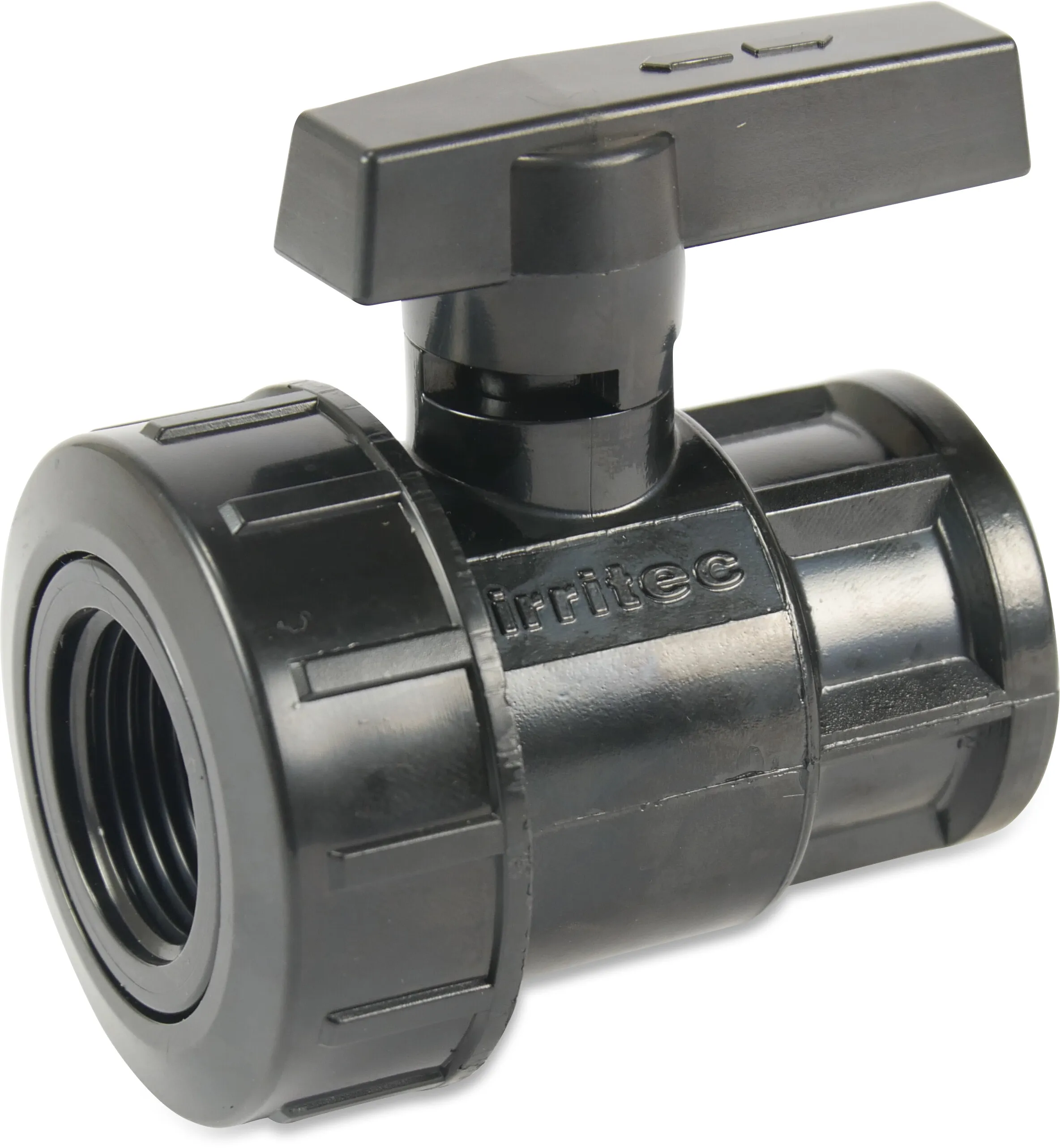 Vanne à bille PP 1" filetage femelle 6bar noir P1