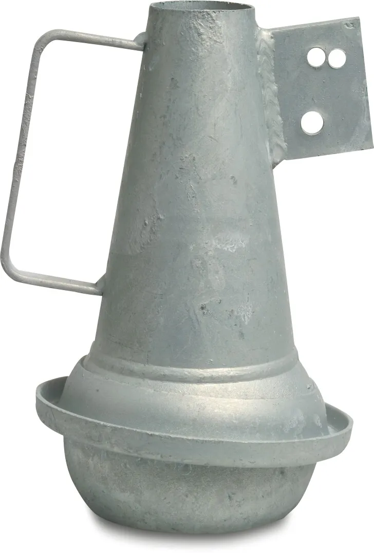 Sprutmunstycke stål galvaniserad 150 mm x 50 mm hane del Italiensk x munstycke type Italian
