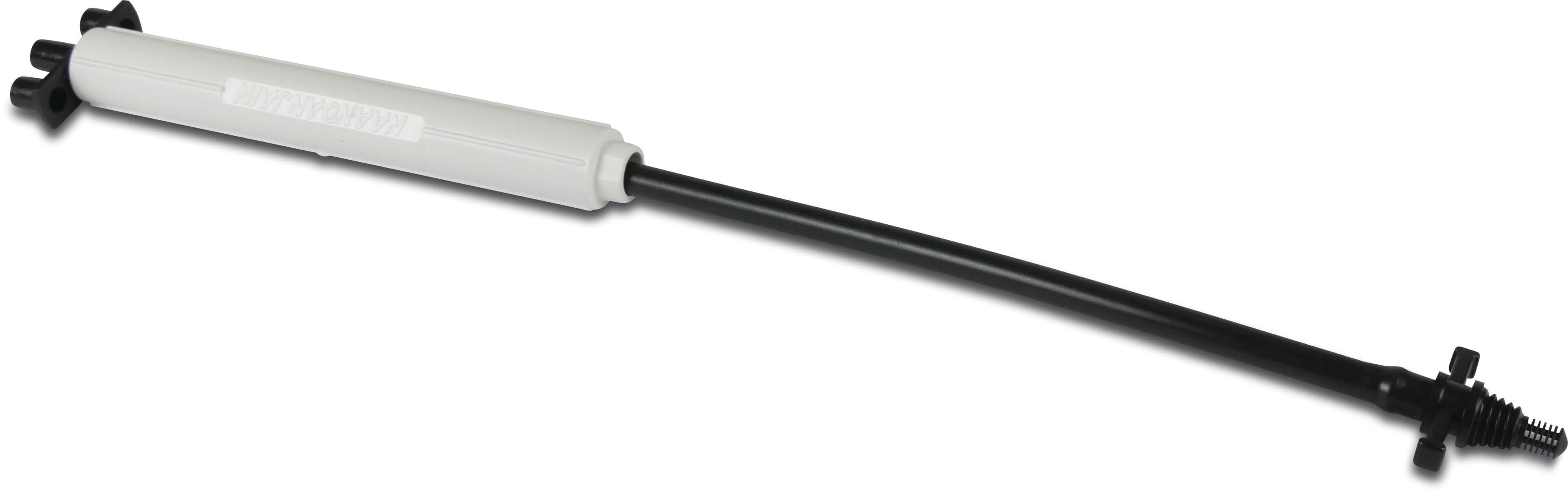 NaanDan Verlängerung mit Stabilisator Kunststoff 3/8WW Taper V-Teil x Außengewinde 60cm Schwarz/Weiß