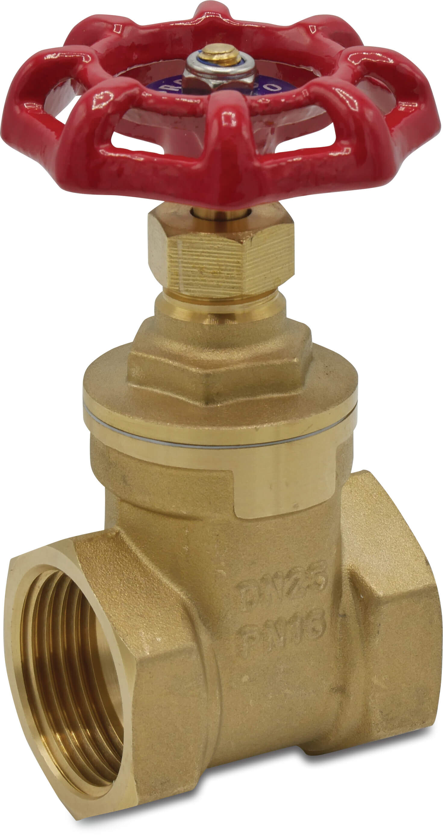 Profec Gate valve brass 1" female thread 16bar DN25 type 201