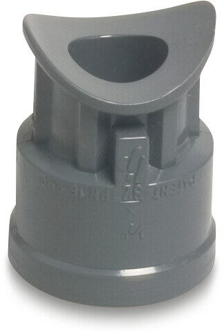 Saddle PVC-U 50 mm x 1/2" glue saddle x female thread 10bar grey