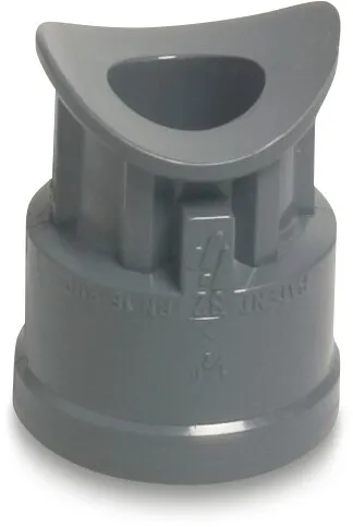 Saddle PVC-U 50 mm x 1/2" glue saddle x female thread 10bar grey