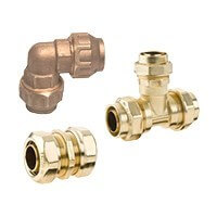 Brass compression fittings