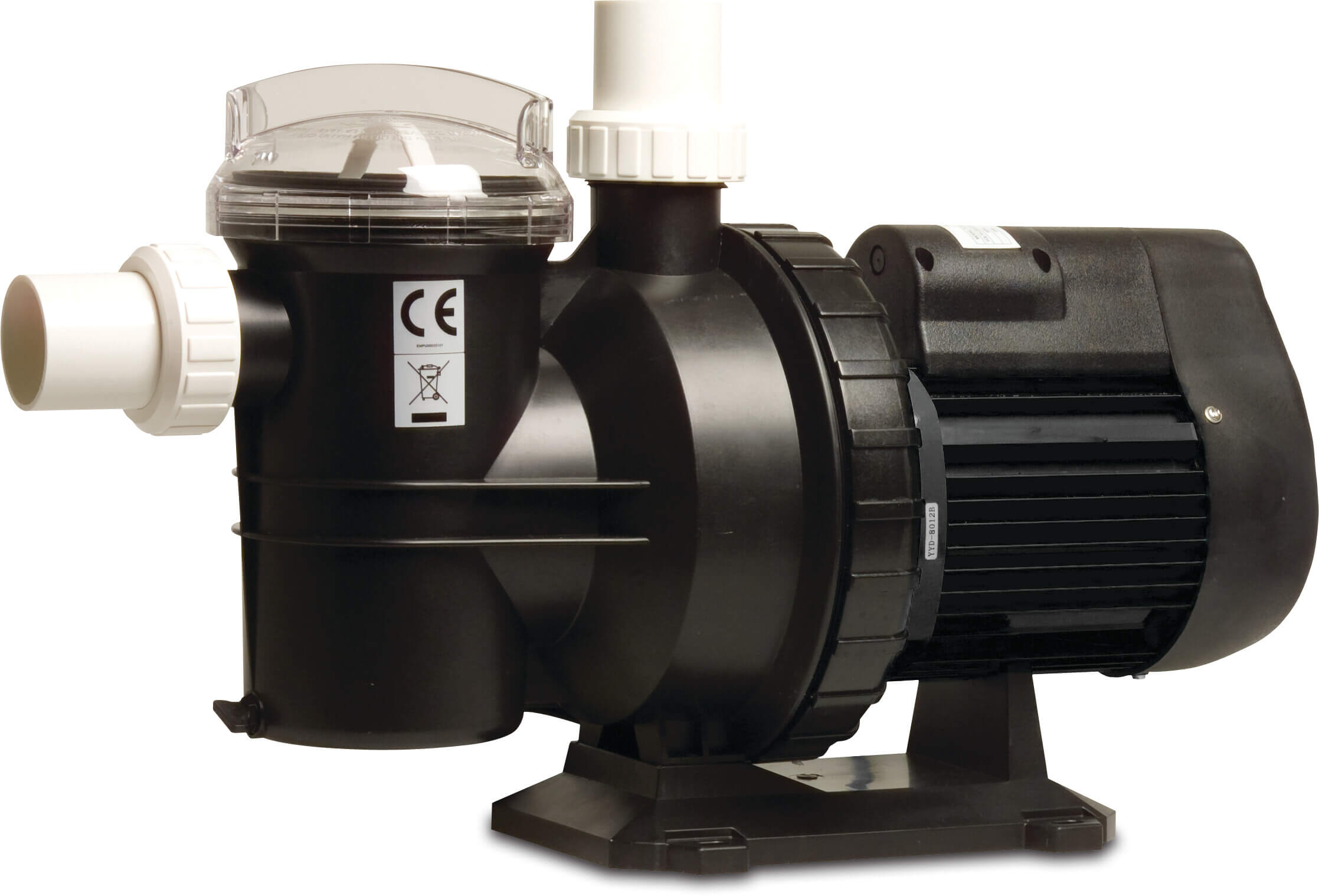 Flotide Poolpumpe 50 mm / 1 1/2" metrisk/imperial limmuffe 3,5A 230VAC sort type SC 075