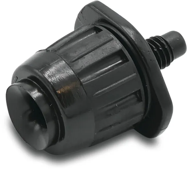 Micro sprinkler UV resistant plastic male thread 360° black type Maxima