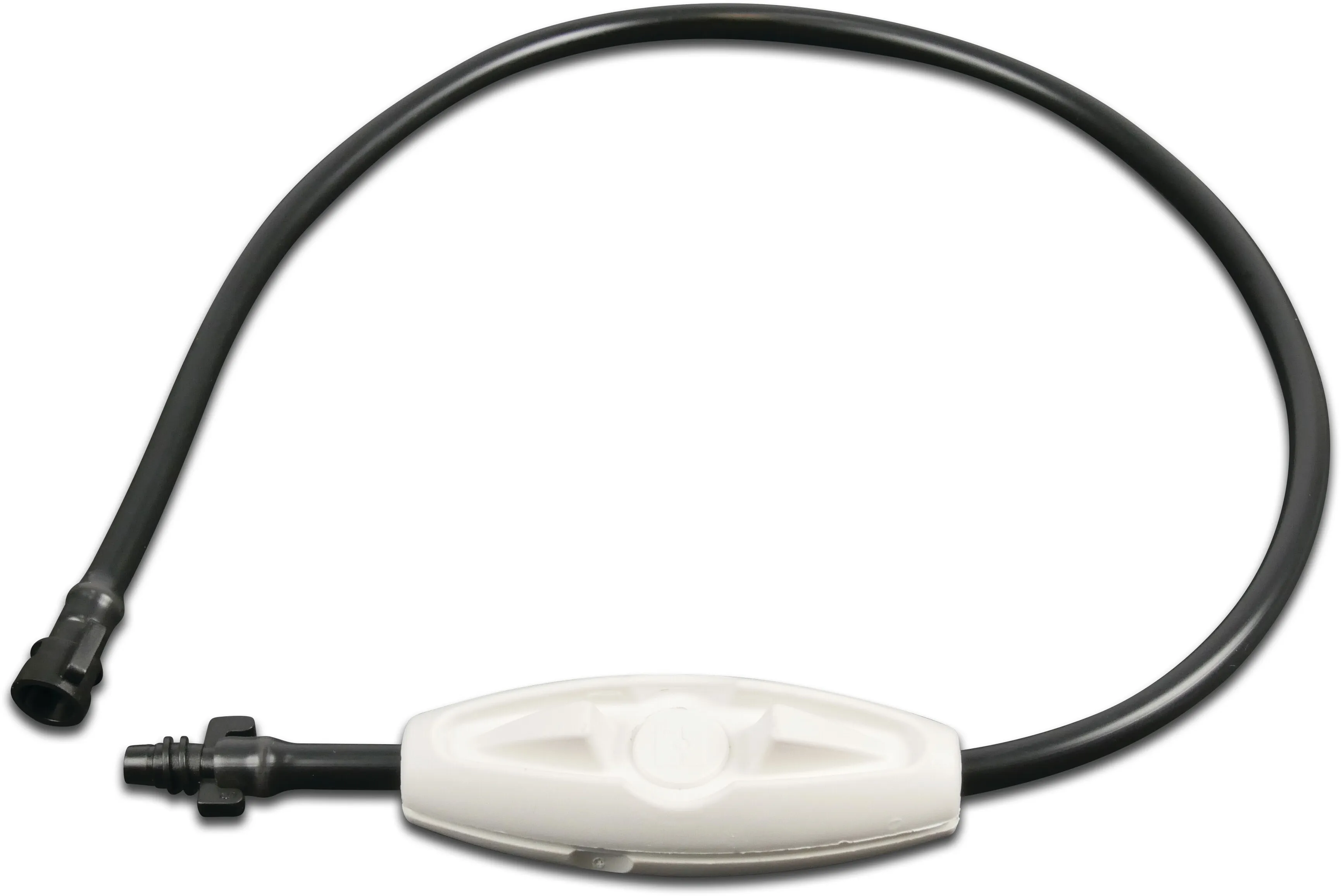 NaanDan Verlengstuk met stabilisator kunststof 3/8WW bayonet F x buitendraad 60cm zwart/wit