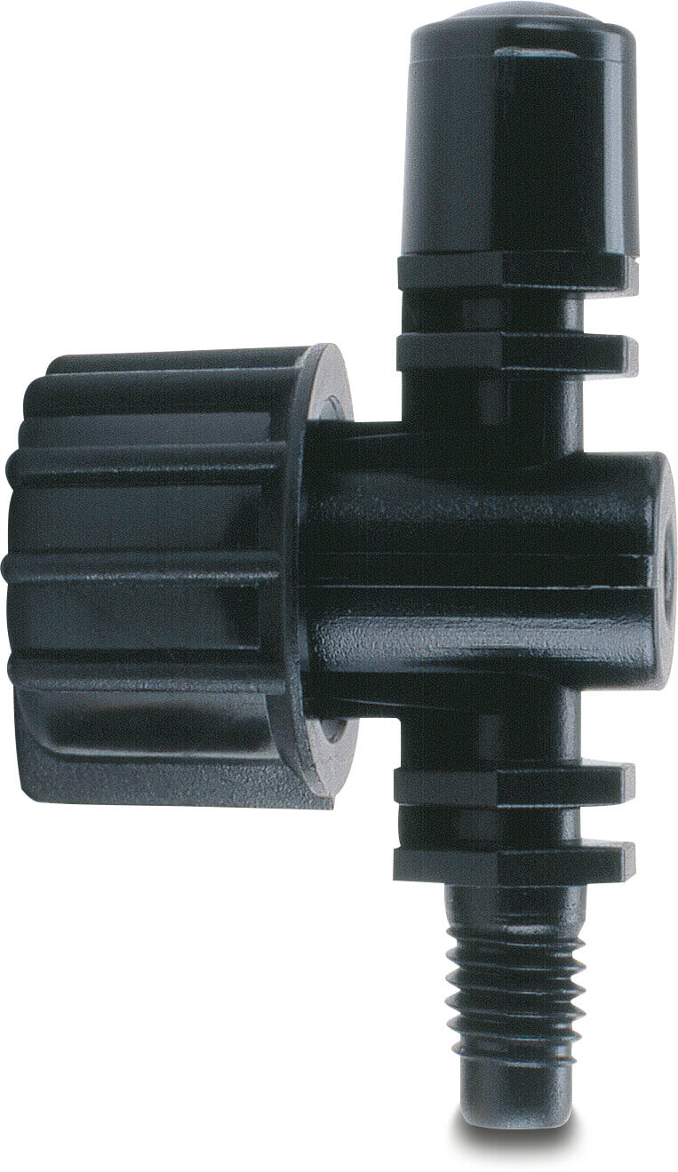 Mini Düse Kunststoff 6 mm Tülle 360° Schwarz Typ XS-360