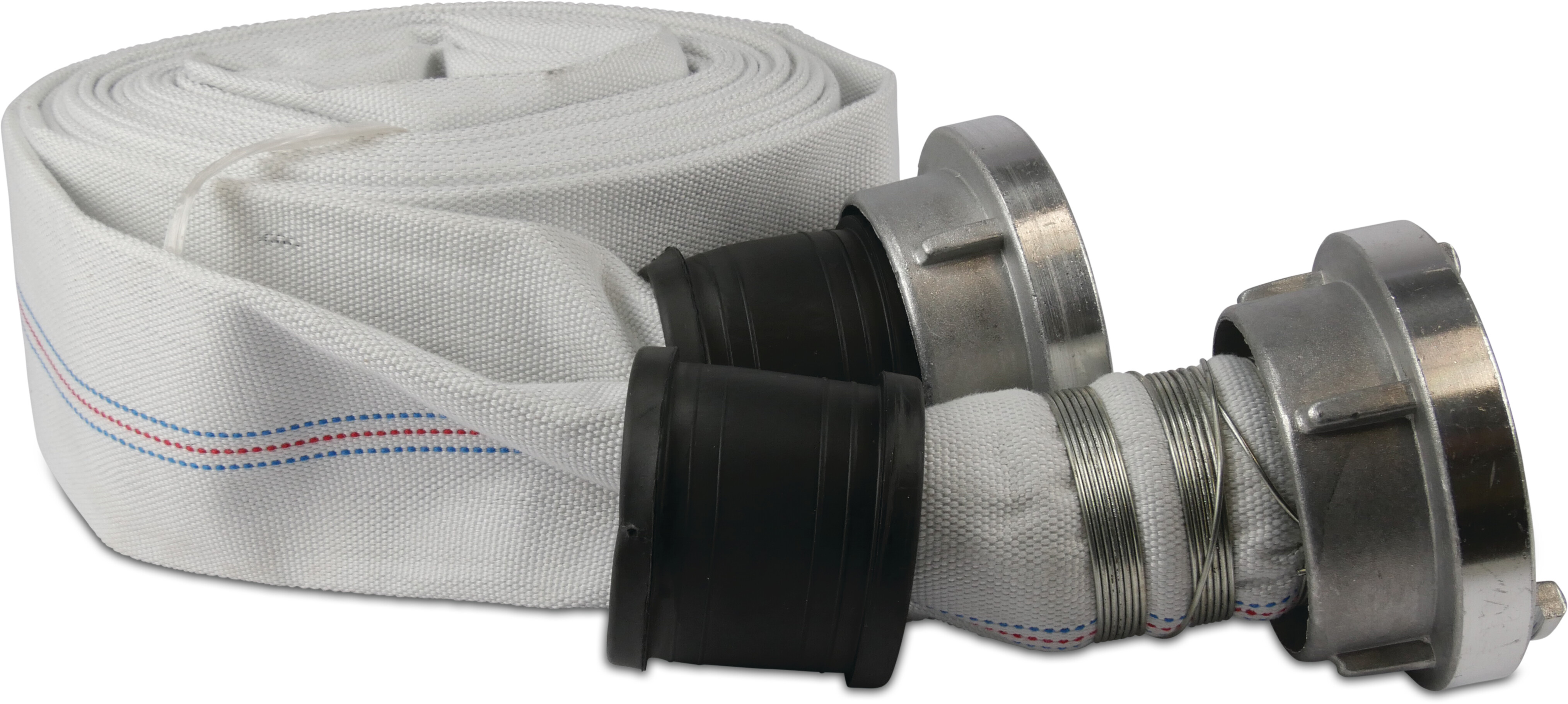 Profec Tuyau plat EPDM/polyester 100 mm Storz DG 133 10bar blanc 10m type 110A