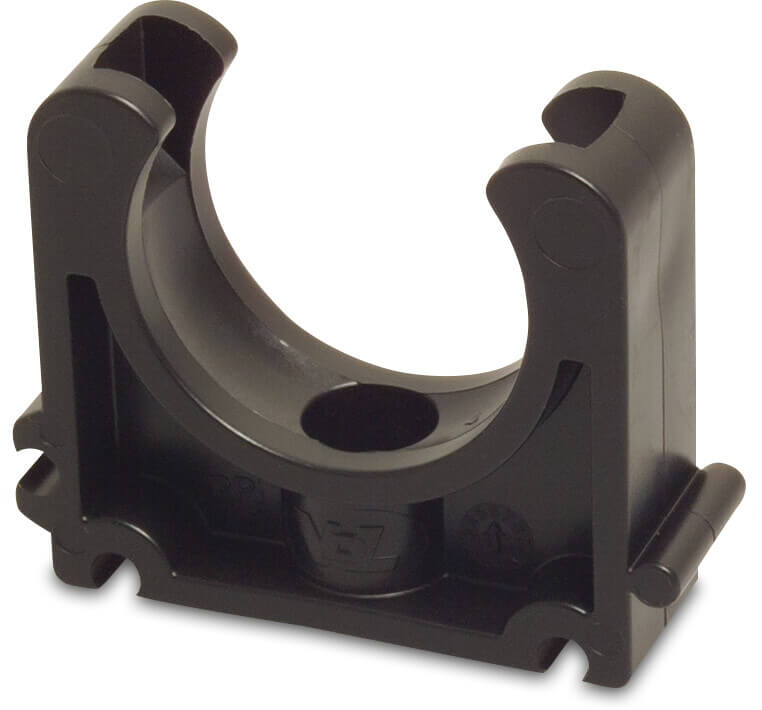 VDL Pipe clamp PP 25 mm black type B