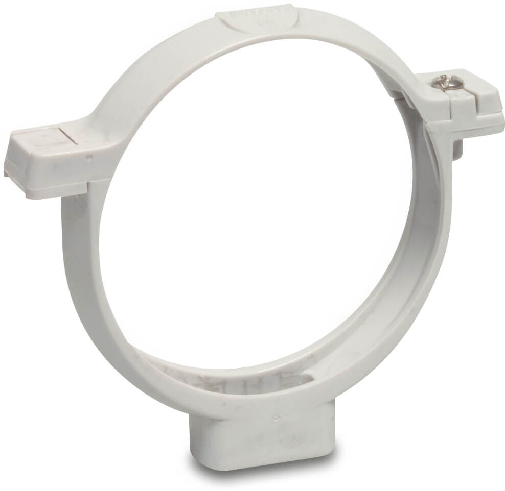 Schraubrohrschelle PVC-U M6 x 80 mm Grau