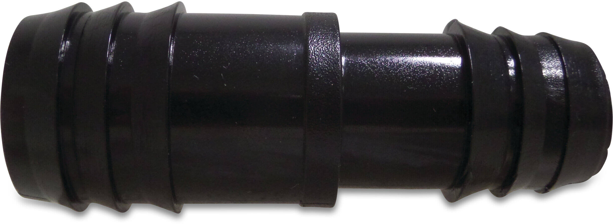 Barbed reducer PP 20 mm x 16 mm barbed 4bar black