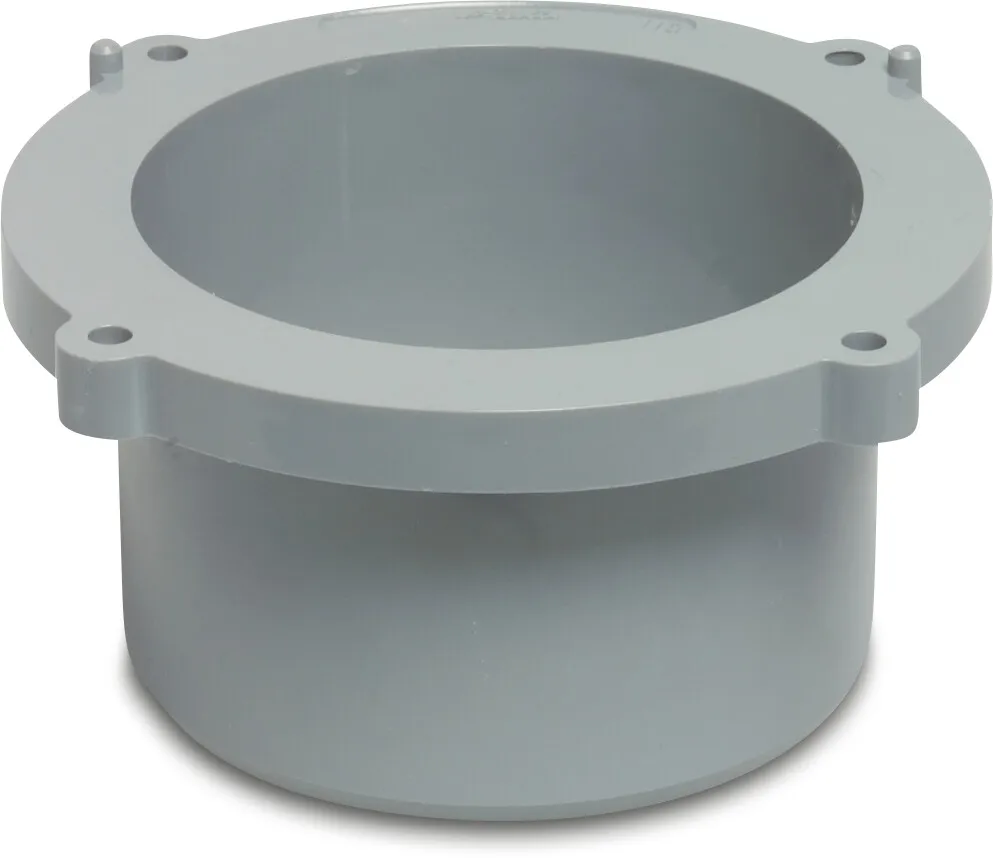 Running outlet PVC-U 110 mm glue spigot grey