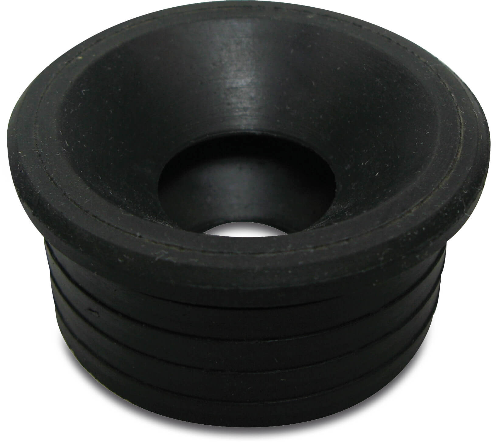 Drainage repair socket rubber reinforced with nylon 50 mm x 1 1/2" spigot x siphon seal black