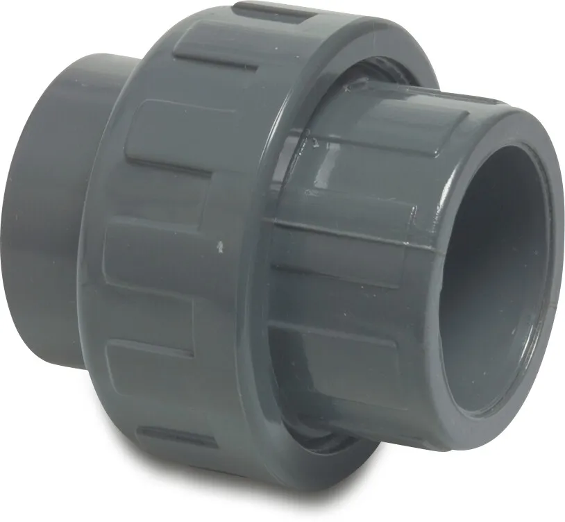 Profec Union coupler PVC-U 2" imperial glue socket 16bar grey