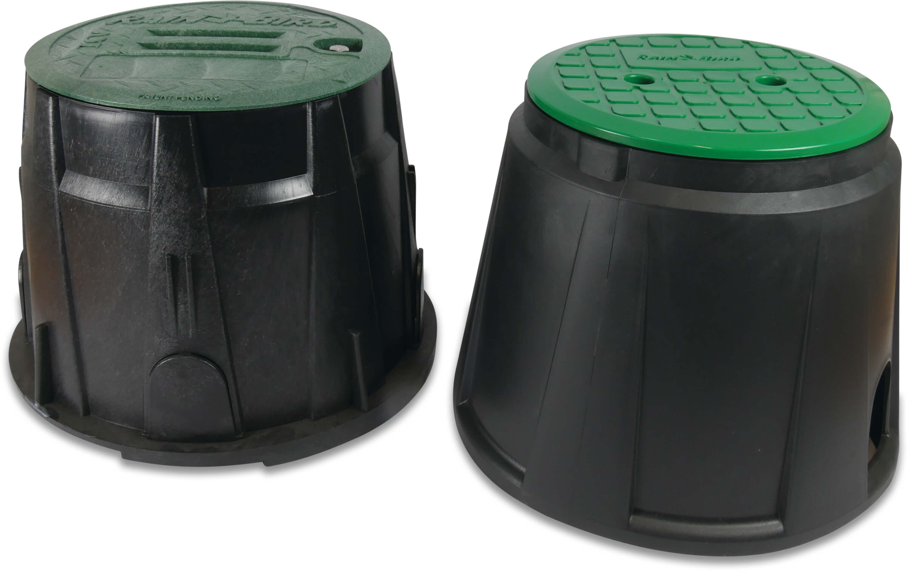 Rain Bird Ventilboks cirkulær PP sort/grøn type VBA-02672