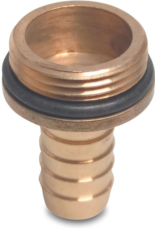 Profec Hose tail adaptor brass 1/2" x 12 mm male thread x hose tail 30bar