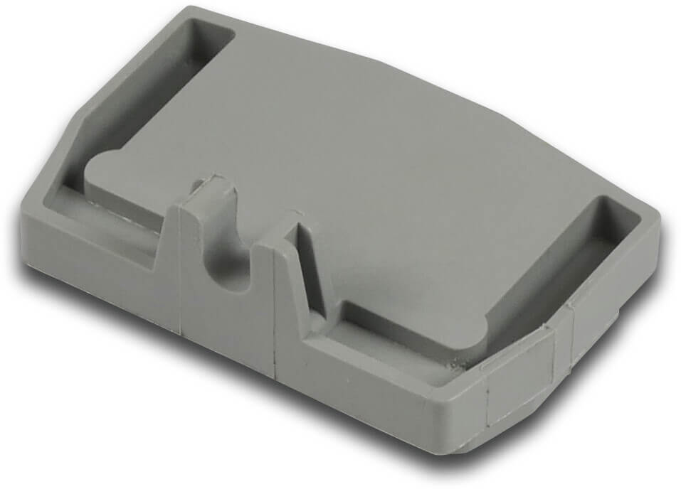 Terminal end plate D-MSB 1.5-F for SP17/20/28 light grey
