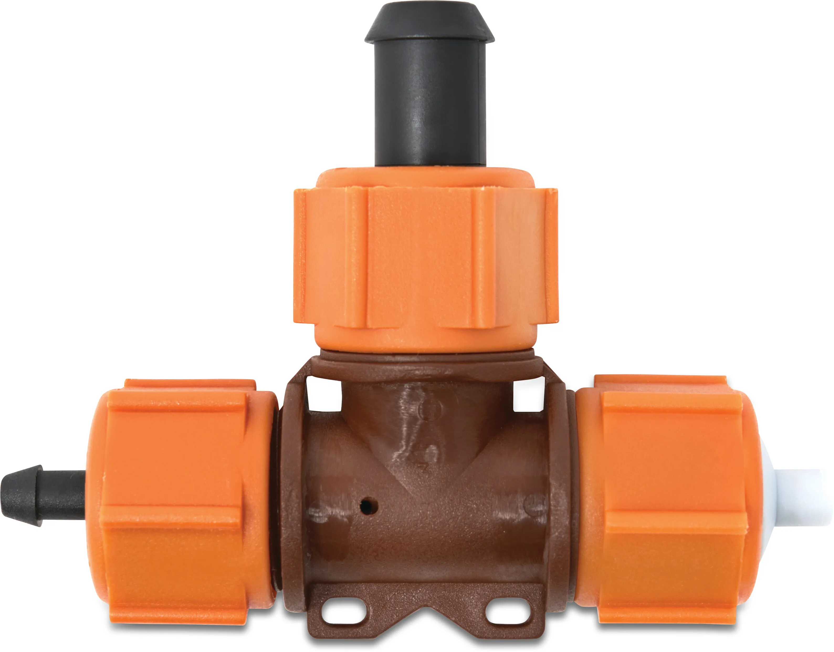 NaanDan Lagedrukvernevelaar kunststof 16 mm barbed 75micron 1,00 mm oranje/zwart type TurboFog