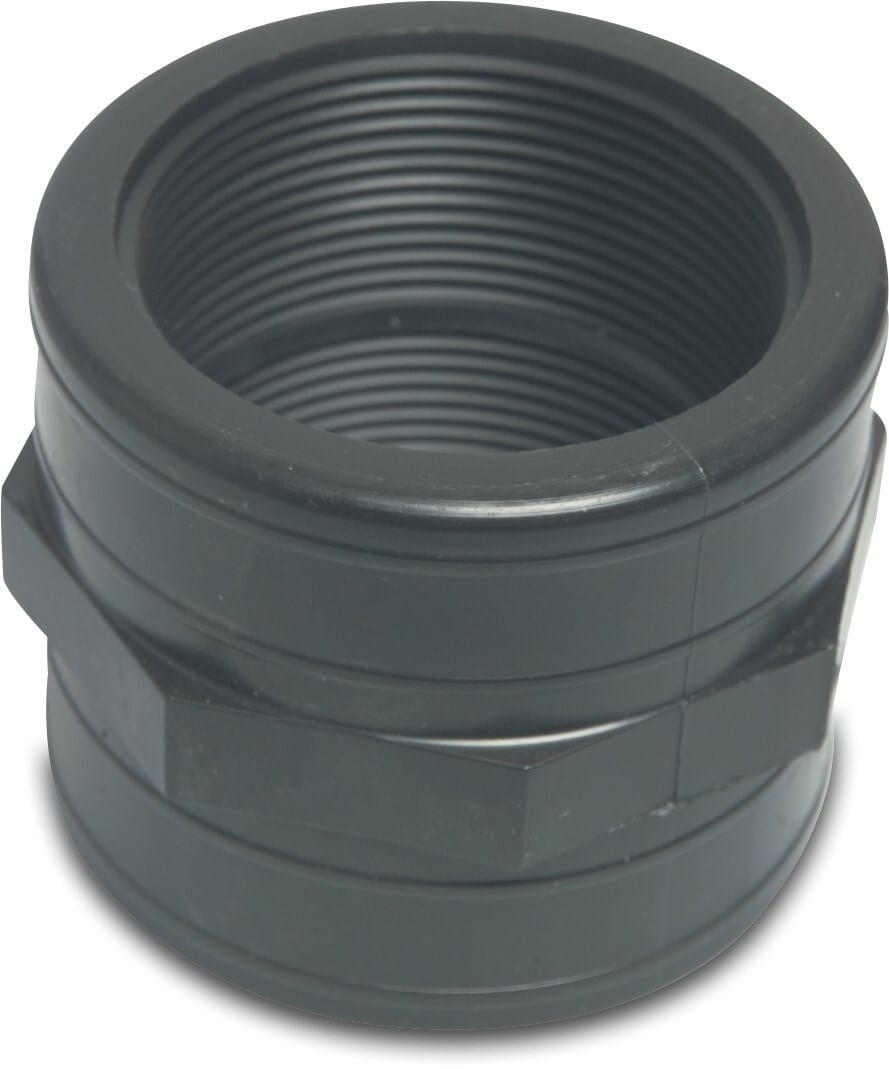 Socket PP 1/2" female thread 10bar black