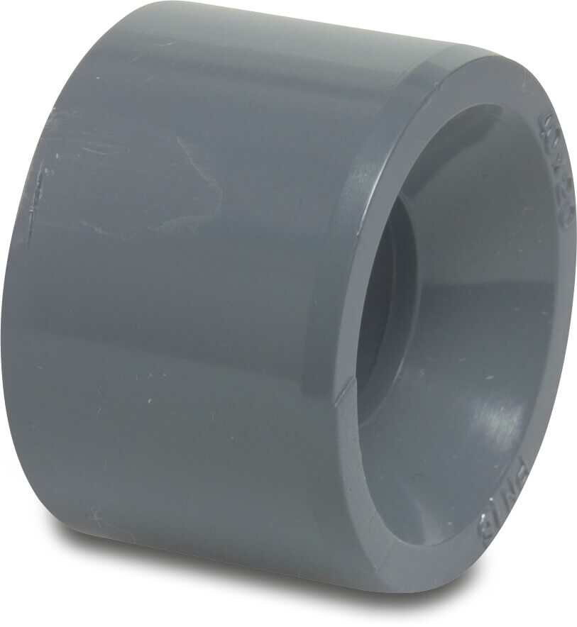 Profec Reducer bush PVC-U WRAS 16bar imperial glue spigot x imperial glue socket grey