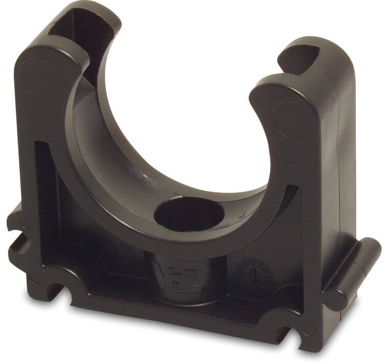 VDL Pipe clamp PP 16 mm black type B