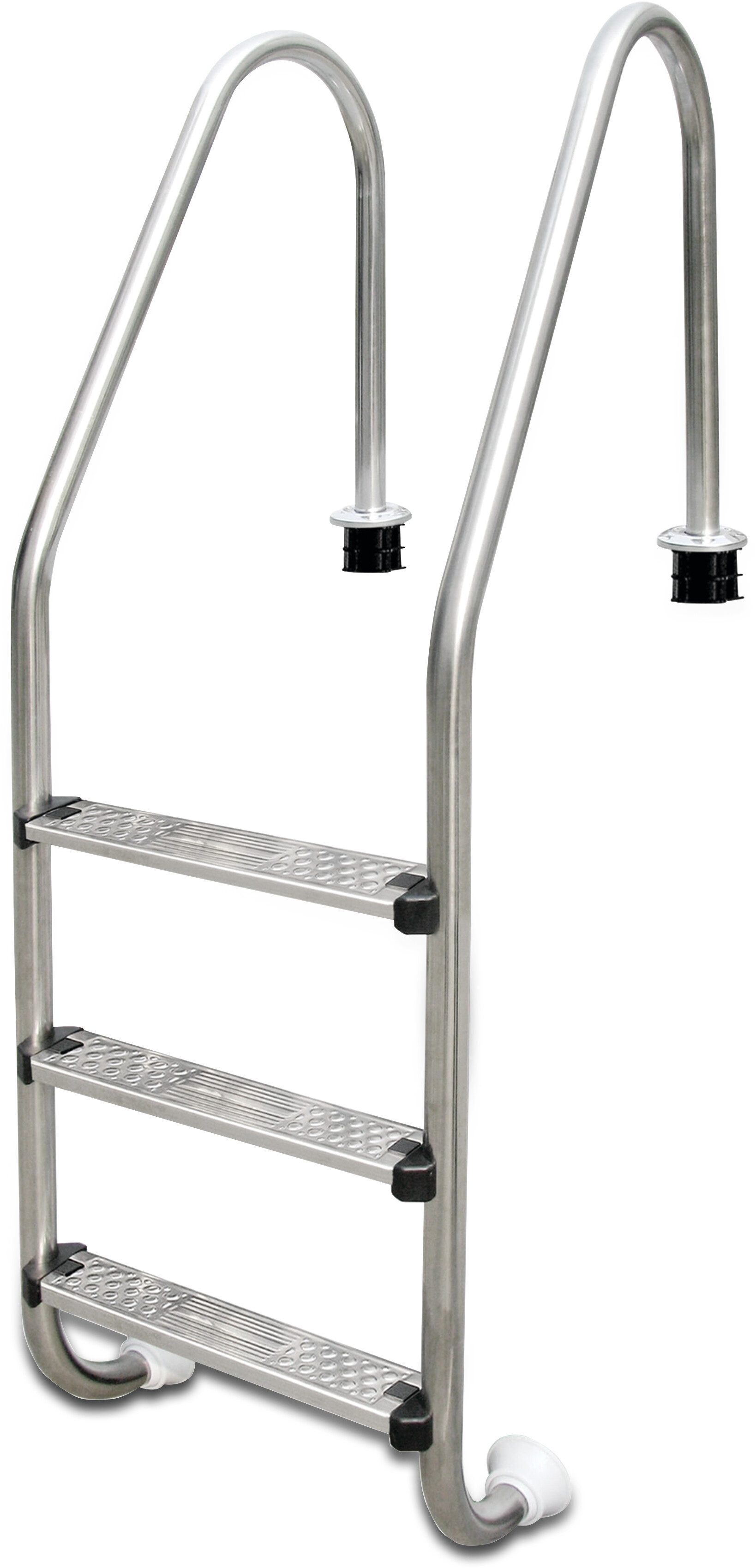 Flotide Tiefenbeckenleiter Edelstahl 316 Typ breites Modell 5 Trittstufen