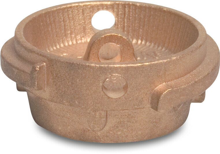 Tanker end cap coupler brass DN50 x 2" male part TW type VB