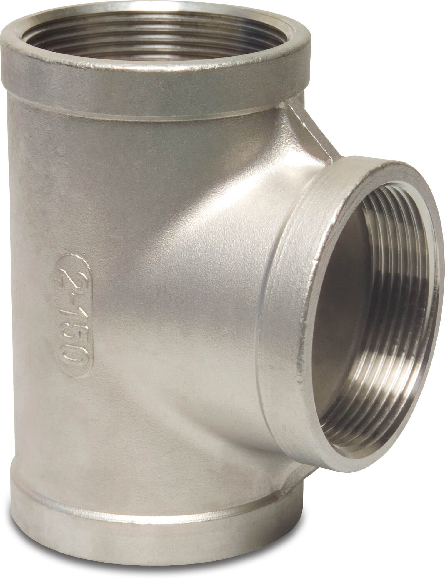 Profec Nr. 130 T-piece 90° stainless steel 316 2" female thread 16bar