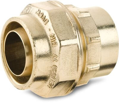 Beulco Adaptor socket brass KIWA 10bar compression x female thread 77110