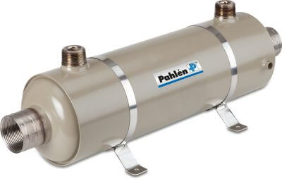 Heat exchanger titanium male thread x female thread