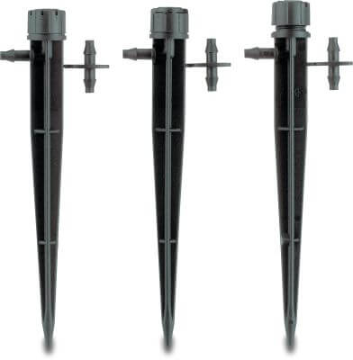 Rain Bird Mini sprinkler on spike plastic barbed