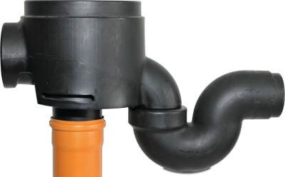 Profec Round filter inside tank with sifon skimmer chamber and inlet calming pot