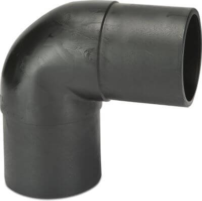 VDL Elbow 90° PE100 DVGW/KIWA spigot black