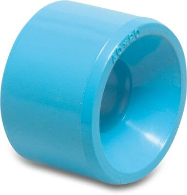Reducing bush PVR 12,5bar glue spigot x glue socket blue