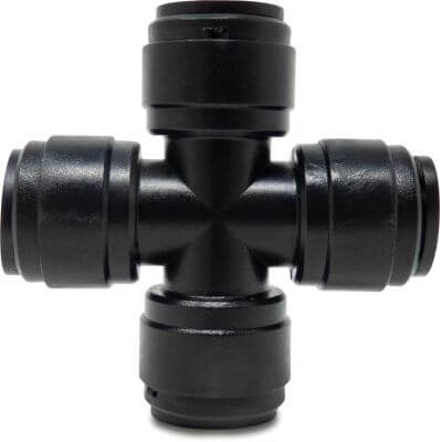 Cross-piece POM WRAS push-in black Aquaspeed