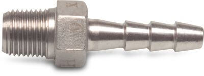Profec Hose tail stainless steel 316 50 bar male thread x hose tail
