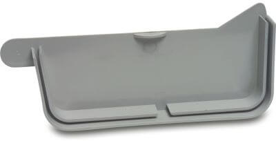 Gutter cap PVC-U grey