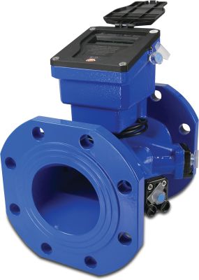 Profec Ultrasonic water meter cast iron MID 16 bar DIN flange blue type Class 2