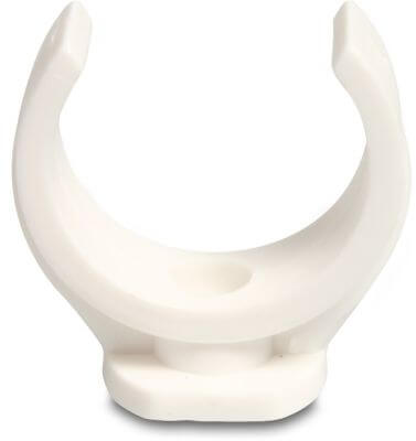 Saddle clamp PP female thread white