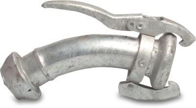 Quick coupler bend 45° steel female part Perrot x male part Perrot Perrot
