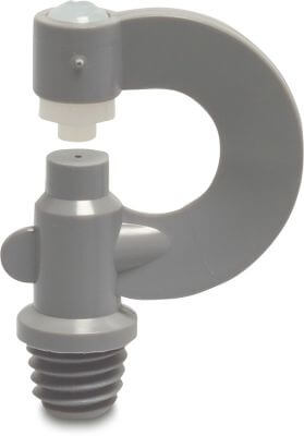 VDL Mist nozzle nylon male thread grey/white